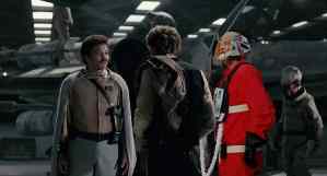 B-Wing Pilot mit Han Solo und Lando Calrissian