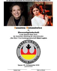 Ehrenmitglied 2018 Susanne Bonasewicz Urkunde