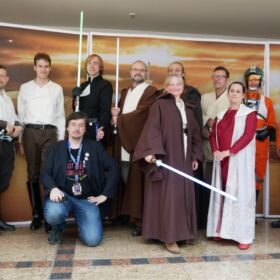 FedCon 2021, GBY-Gruppenfoto Samstag (mit Christian von Last Geek Tonight)