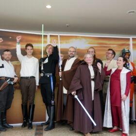 FedCon 2021, GBY-Gruppenfoto Samstag (mit Christian von Last Geek Tonight)