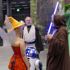 Zwei Jedi mit einer Fee
