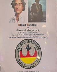 2025 Ehrenmitgliedschaft Eman Esfandi Urkunde